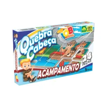 JOGO PEDAGOGICO QUEBRA CABEÇA ACAMPAMENTO 24 PEÇAS (5ANOS) REF009 IOB