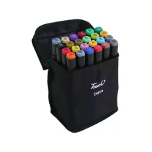 KIT CANETINHA 24 CORES PONTA DUPLA PPM