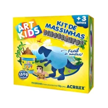 KIT DE MASSINHA DINOSSAUROS 150G REF 40050 ACRILEX