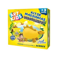 KIT DE MASSINHA DINOSSAUROS 150G REF 40051 ACRILEX