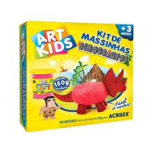 KIT DE MASSINHA DINOSSAUROS 150G REF 40052 ACRILEX
