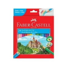 LÁPIS DE COR 24 CORES 120124G FABER CASTELL