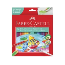 LAPIS DE COR 24 CORES AQUARELAVEL 120224G FABER CASTELL