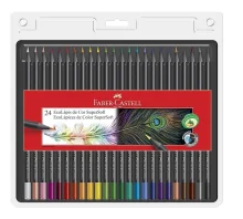 LAPIS DE COR 24 CORES SUPERSOFT 120724SOFT FABER CASTELL
