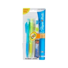 LAPISEIRA 0.7 MM QUICK FLIP C/ 2 UN + GRAFITE PAPER MATE