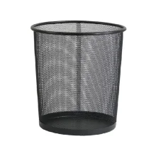 LIXEIRA TELADA 10L METAL PRETA 508 TN