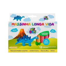 MASSA P/ MODELAR 12 CORES 180G LONGA VIDA UTIGUTI