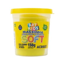 MASSA P/ MODELAR 150G AMARELO LIMÃO 073150102 ACRILEX