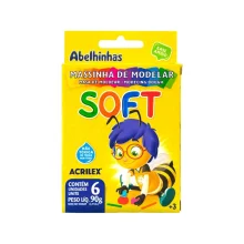 MASSA P/ MODELAR 6 CORES 90G 07316 ACRILEX