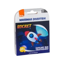 MASSA P/ MODELAR DIVERTIDA 30G C/ 4 CORES ROCKET MM0104 BRW