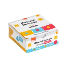 MATERIAL DOURADO 111 PEÇAS PLASTICAS ESTOJO PAPEL DPD2011 BRW