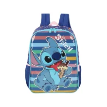 MOCHILA ESCOLAR STITCH AZUL IS41531SC-AZ LUXCEL