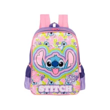 MOCHILA ESCOLAR STITCH ROXA IS41541SC-VD LUXCEL