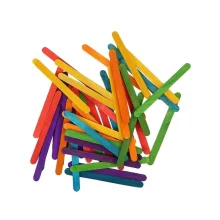 PALITO DE SORVETE PONTA REDONDA COLORIDO C/ 100 UN NOVA