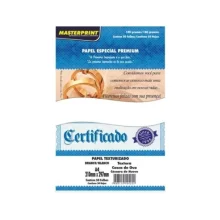 PAPEL A-4 180G CASCA DE OVO BRANCO C/ 50 FLS MASTERPRINT