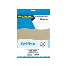 PAPEL A-4 180G KRAFT NATURAL C/ 50 FLS MASTERPRINT