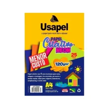 PAPEL A-4 CRIATIVO 120G NEON C/ 5 CORES 25 FLS 25063 USAPEL