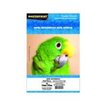 PAPEL FOTO GLOSSY A-4 115G ADESIVO C/ 20 FLS MASTERPRINT