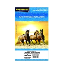 PAPEL FOTO GLOSSY A-4 130G ADESIVO C/ 20 FLS MASTERPRINT