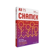 PAPEL SULFITE A-3 75G C/ 500 FLS BRANCO CHAMEX