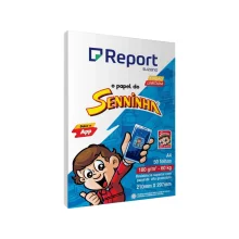 PAPEL SULFITE A-4 180G / 60KG BRANCO C/ 50 FLS SENNINHA