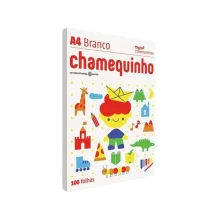 PAPEL SULFITE A-4 75G C/ 100 FLS BRANCO CHAMEQUINHO