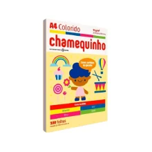 PAPEL SULFITE A-4 75G C/ 100 FLS MIX COLOR CHAMEQUINHO