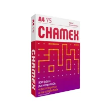 PAPEL SULFITE A-4 75G C/ 500 FLS BRANCO CHAMEX