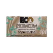 PAPEL TOALHA 20 X 20 CM BRANCO PREMIUM C/ 1000 ECOPAPER