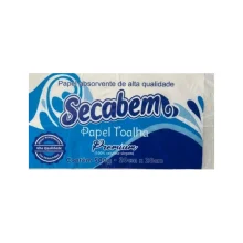 PAPEL TOALHA 20 X 20 CM BRANCO PREMIUM C/ 500G SECABEM