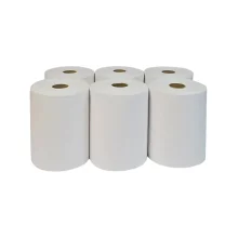 PAPEL TOALHA BOBINA 20 CM X 200 M 28G BRANCO C/ 6 RLS ECOPAPER