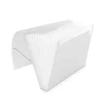 PASTA SANFONADA A-4 12 DIVISÕES CRISTAL 90717 POLIBRAS