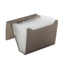 PASTA SANFONADA A-4 31 DIVISÕES FUMÊ 91516 POLIBRAS