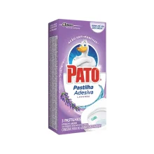 PASTILHA SANITÁRIA ADESIVA C/ 3 UN LAVANDA PATO