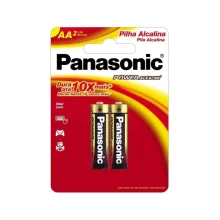 PILHA AA ALCALINA C/ 2 UN PANASONIC
