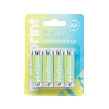 PILHA AA ALCALINA C/ 4 UN 756343 MAXPRINT