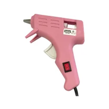 PISTOLA DE COLA QUENTE FINA 10W LIGA/DESLIGA ROSA 4009 GATTE