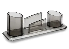 PORTA CONJUNTO TRIPLO ACRILICO FUME S/ LEMBRETE 10250017 MAXCRIL