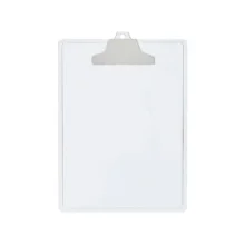 PRANCHETA PLÁSTICA CRISTAL PRENDEDOR PLÁSTICO 131-3 ACRIMET