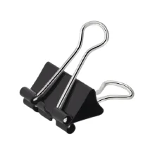 PRENDEDOR DE PAPEL 41 MM PRETO