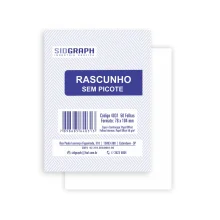 RASCUNHO 78 X 104 MM SULFITE 50 FLS 4031 SIDGRAPH