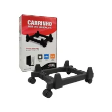 SUPORTE P/ CPU C/ RODINHA PRETO FORCE LINE