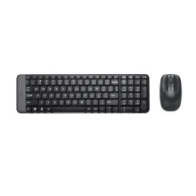 TECLADO E MOUSE S/ FIO MK220 PRETO LOGITECH