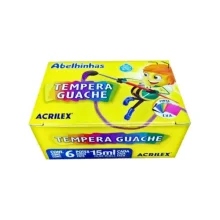 TINTA GUACHE 15 ML C/ 6 CORES 02020 ACRILEX