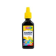 TINTA NANKIN ESCOLAR 20ML PRETO 520 ACRILEX