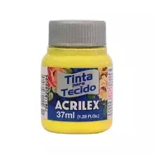 TINTA P/ TECIDO 37 ML AMARELO CANÁRIO 589 ACRILEX