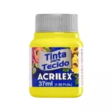 TINTA P/ TECIDO 37 ML AMARELO LIMÃO 504 ACRILEX