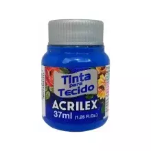 TINTA P/ TECIDO 37 ML AZUL TURQUESA 501 ACRILEX