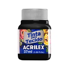 TINTA P/ TECIDO 37 ML PRETA 520 ACRILEX