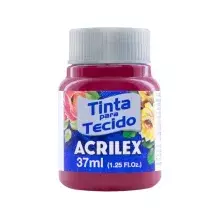 TINTA P/ TECIDO 37 ML VERMELHO CARMIM 509 ACRILEX